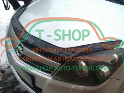 Мухобойка, дефлектор капота Opel Astra H 2004-2009 (Vip Tuning)