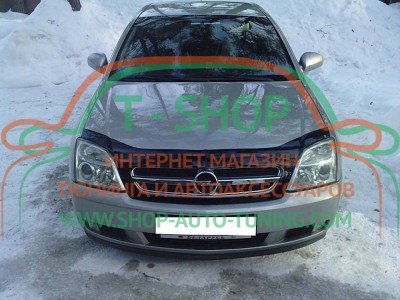 Мухобойка, дефлектор капота Opel Vectra C 2002-2006 (Vip Tuning)