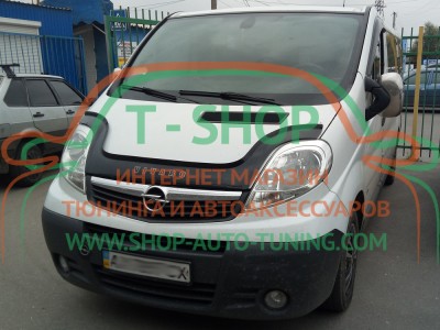 Мухобойка, дефлектор капота Opel Vivaro 2001-2014 (Vip Tuning)