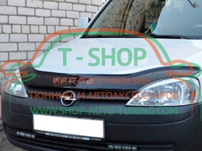Мухобойка, дефлектор капота Opel Combo C 2001-2011 (Vip Tuning)