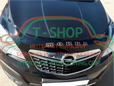 Мухобойка, дефлектор капота Opel Mokka 2012- (Vip Tuning)