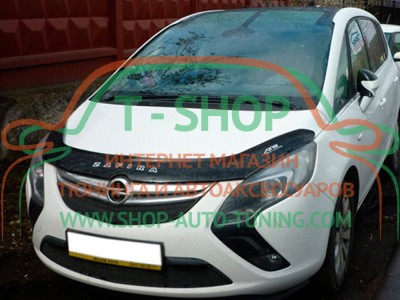 Мухобойка, дефлектор капота Opel Zafira С 2011-2016 (Vip Tuning)