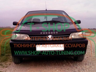 Мухобойка, дефлектор капота Peugeot 306 1993-1997 (Vip Tuning)