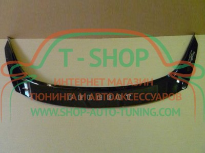 Мухобойка, дефлектор капота Peugeot 207 2006-2012 (Vip Tuning)