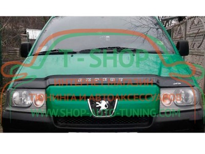 Мухобойка, дефлектор капота Peugeot Expert 2004-2007 (Vip Tuning)