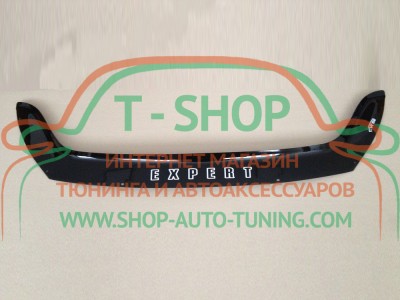 Мухобойка, дефлектор капота Peugeot Expert 2007-2012 (Vip Tuning)