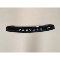 Мухобойка Peugeot Partner 2002-2008 Короткая (Vip Tuning)