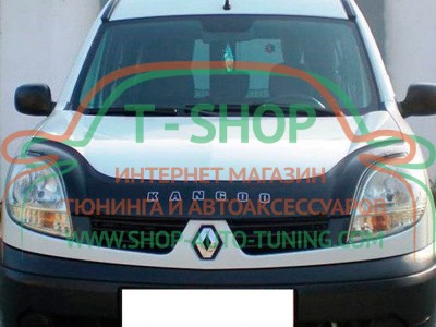 Мухобойка, дефлектор капота Renault Kangoo 2003-2008 (Vip Tuning)