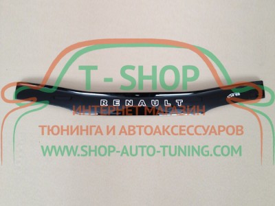 Мухобойка, дефлектор капота Renault 19 1992-1999 (Vip Tuning)