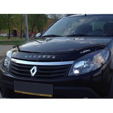 Мухобойка Renault Sandero 2008-2013 (Vip Tuning)
