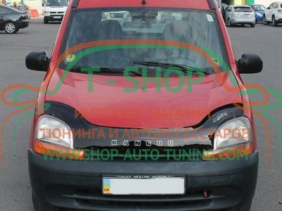 Мухобойка, дефлектор капота Renault Kangoo 1997-2003 (Vip Tuning)