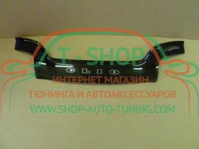 Мухобойка, дефлектор капота Renault Clio II с 1998-2005 (Vip Tuning)
