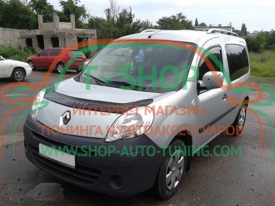 Мухобойка, дефлектор капота Renault Kangoo 2007-2013 (Vip Tuning)