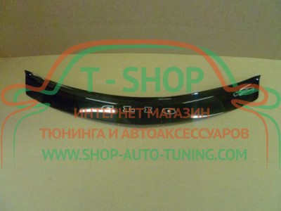 Мухобойка, дефлектор капота Renault Clio III 2005-2013 (Vip Tuning)