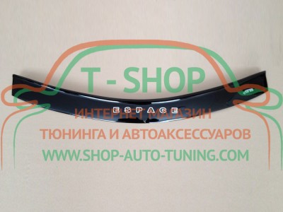 Мухобойка, дефлектор капота Renault Espace JE0 1996-2002 (Vip Tuning)