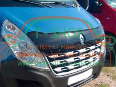 Мухобойка, дефлектор капота Renault Master 2010-2014 (Vip Tuning)