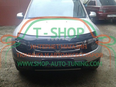 Мухобойка, дефлектор капота Renault Duster 2010-2018 (Vip Tuning)