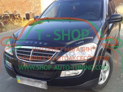 Мухобойка, дефлектор капота Ssang Yong Kyron 2005-2015 (Vip Tuning)