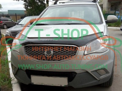 Мухобойка, дефлектор капота Ssang Yong Actyon 2011-2013 (Vip Tuning)