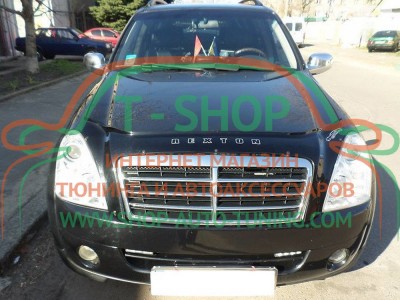 Мухобойка, дефлектор капота Ssang Yong Rexton 2006-2012 (Vip Tuning)
