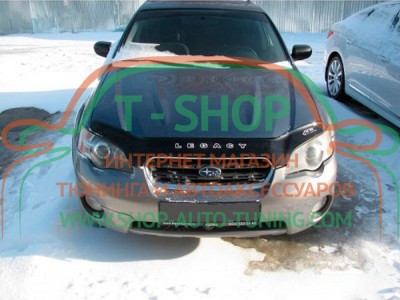 Мухобойка, дефлектор капота Subaru Legacy 2003-2009, Outback 2003-2009 (Vip Tuning)