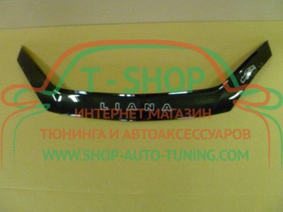 Мухобойка, дефлектор капота Suzuki Liana 2001-2007 (Vip Tuning)