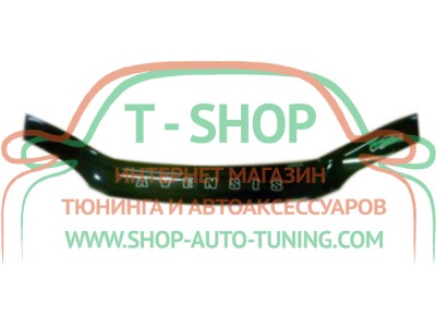 Мухобойка, дефлектор капота Toyota Avensis 1998-2002 (Vip Tuning)