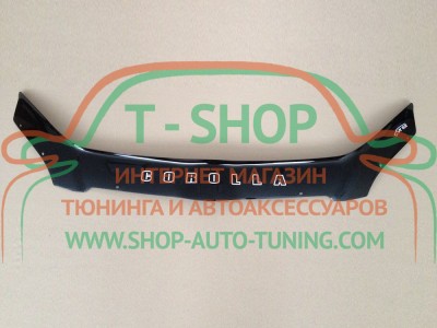Мухобойка, дефлектор капота Toyota Corolla E12 2002-2007 Хэтчбек (Vip Tuning)