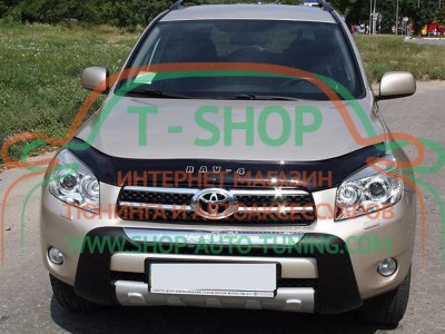 Мухобойка, дефлектор капота Toyota Rav-4 2006-2009  (Vip Tuning)