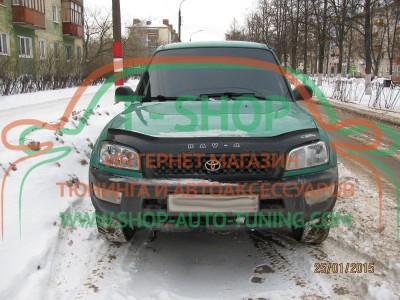 Мухобойка, дефлектор капота Toyota Rav-4 1994-2000 (Vip Tuning)