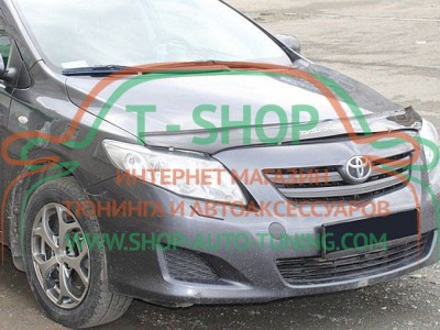 Мухобойка, дефлектор капота Toyota Corolla 2007-2013 (Vip Tuning)