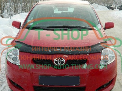 Мухобойка, дефлектор капота Toyota Auris 2007-2010  (Vip Tuning)