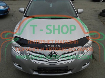 Мухобойка, дефлектор капота Toyota Camry V40  2006-2011 (Vip Tuning)