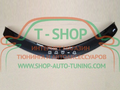 Мухобойка, дефлектор капота Toyota Rav-4 2013- (Vip Tuning)