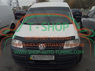Мухобойка, дефлектор капота Volkswagen Caddy 2004-2010 (Vip Tuning)