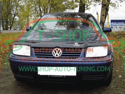 Мухобойка, дефлектор капота Volkswagen Bora 1998-2005 (Vip Tuning)
