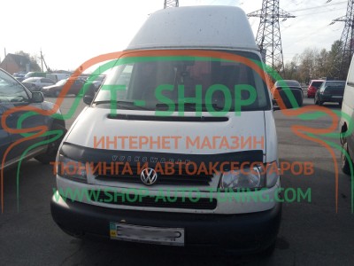 Мухобойка, дефлектор капота Volkswagen Transporter T4+ Caravelle 98-03 (Vip Tuning)