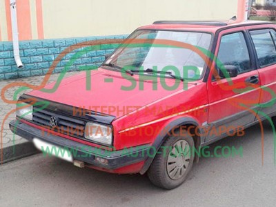 Мухобойка, дефлектор капота Volkswagen Jetta 2 1984-1992 (Vip Tuning)