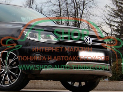 Мухобойка, дефлектор капота Volkswagen Tiguan 2007-2015 (Vip Tuning)