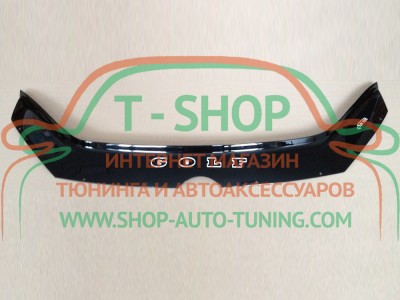 Мухобойка, дефлектор капота Volkswagen Golf 6 2009-2012 (Vip Tuning)