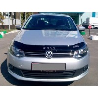 Мухобойка Volkswagen Polo 2009-2017, Polo Sedan 2010- (Vip Tuning)