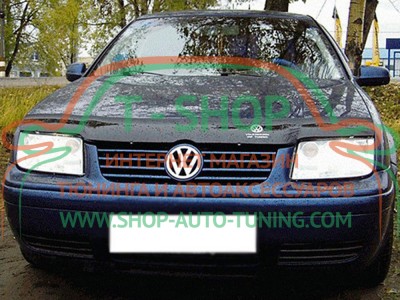 Мухобойка, дефлектор капота Volkswagen Jetta 4 1998-2005 (Vip Tuning)