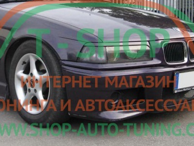 Реснички на фары BMW 3 E36 (стеклопластик, под покраску)