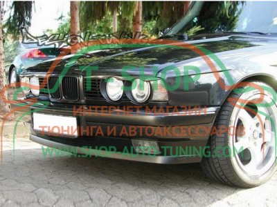 Реснички на фары BMW 5 E34 С вырезами (стеклопластик, под покраску)