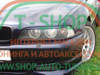 Реснички на фары BMW 5 E39 (стеклопластик, под покраску)