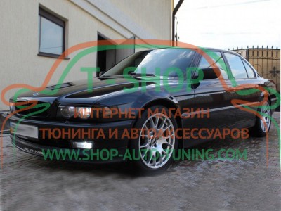 Реснички на фары BMW 7 E38 Прямые (стеклопластик, под покраску)