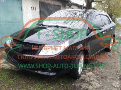 Реснички на фары Geely MK (стеклопластик, под покраску)