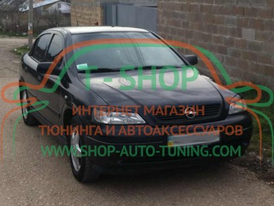Реснички на фары Opel Astra G (стеклопластик, под покраску)