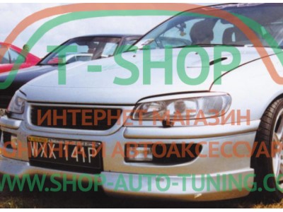 Реснички на фары Opel Omega B (стеклопластик, под покраску)
