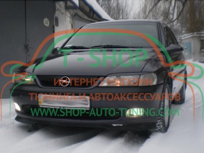 Реснички на фары Opel Vectra B (стеклопластик, под покраску)